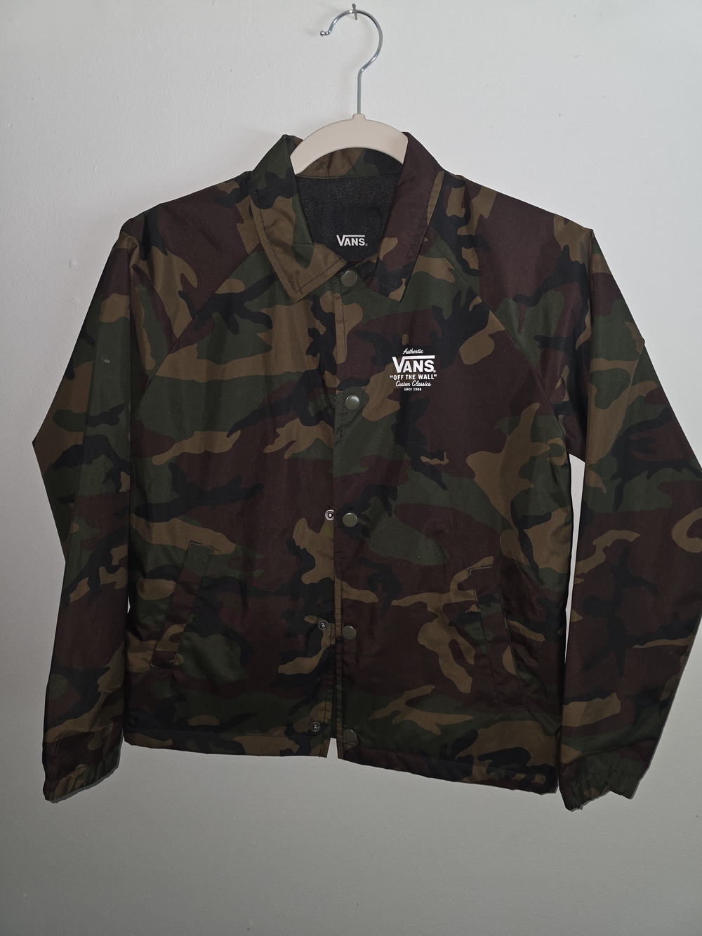 Vans Kids Camouflage Coach Jacket - Green/Brown